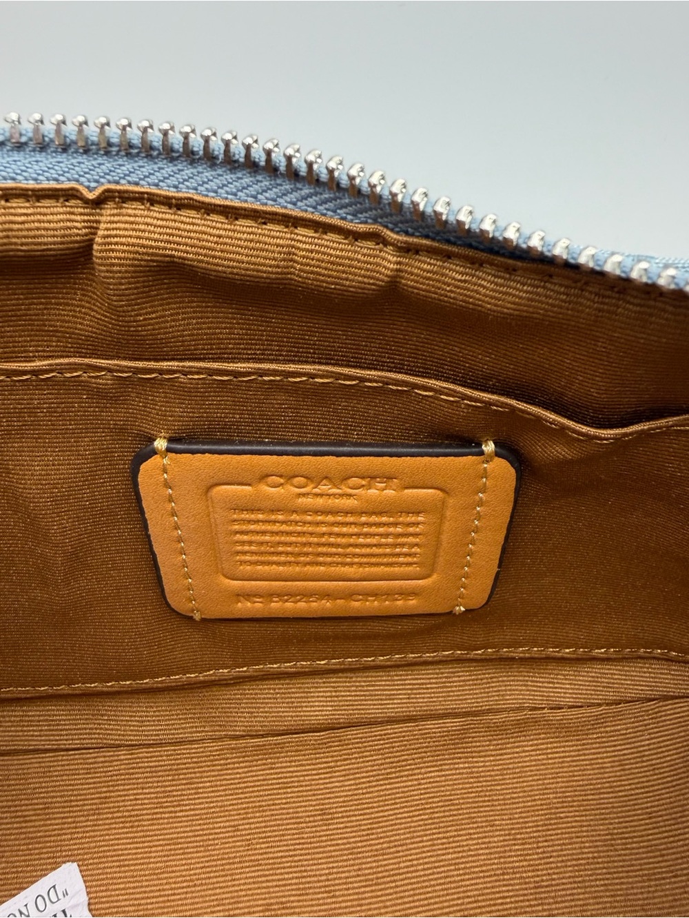 Coach Light Blue Signature Canvas Crossbody Bag - Picture 5 of 5